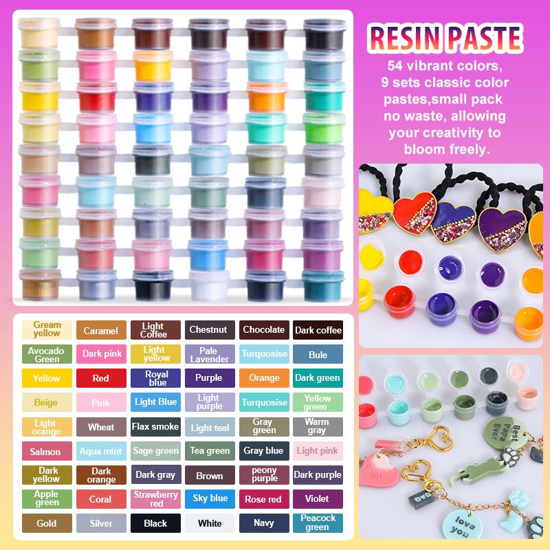 Resin Pigment Set - 6colors/Set Paste Pigment UV Resin Glue