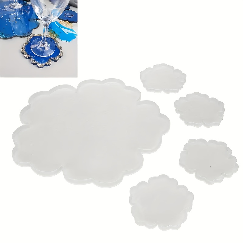 5pcs Mirror Large Flower Small - Silicone Mold Tray review and price