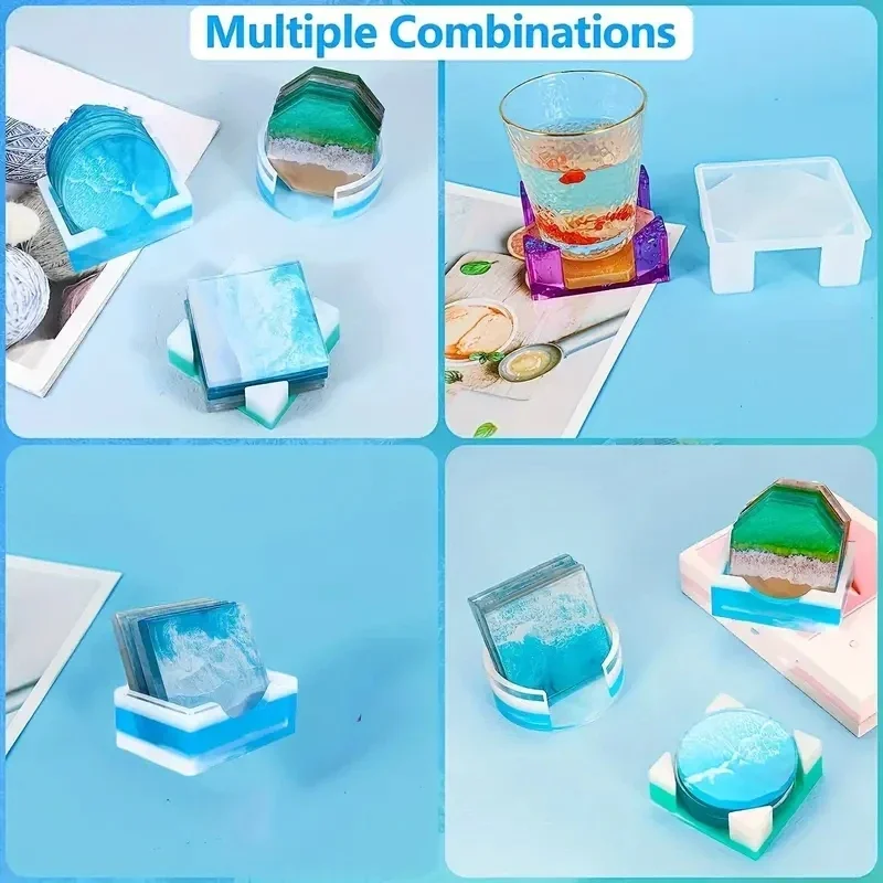 5Pcs/Set DlY Epoxy Resin Cup C - Coaster Mold Round review and price