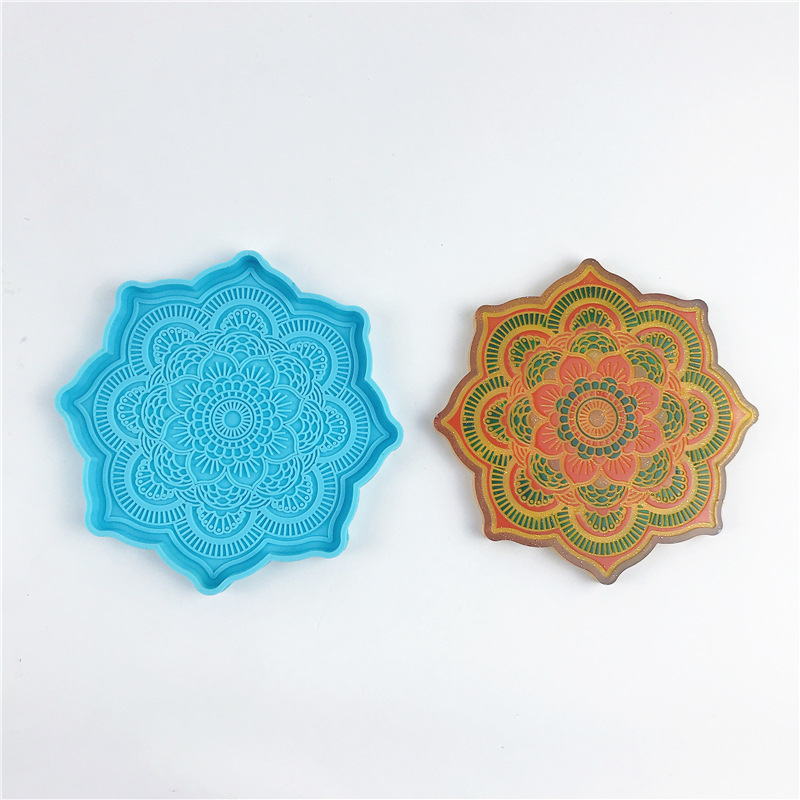Mandala Coaster Silicone Mold  - Coaster Mold Round review and price
