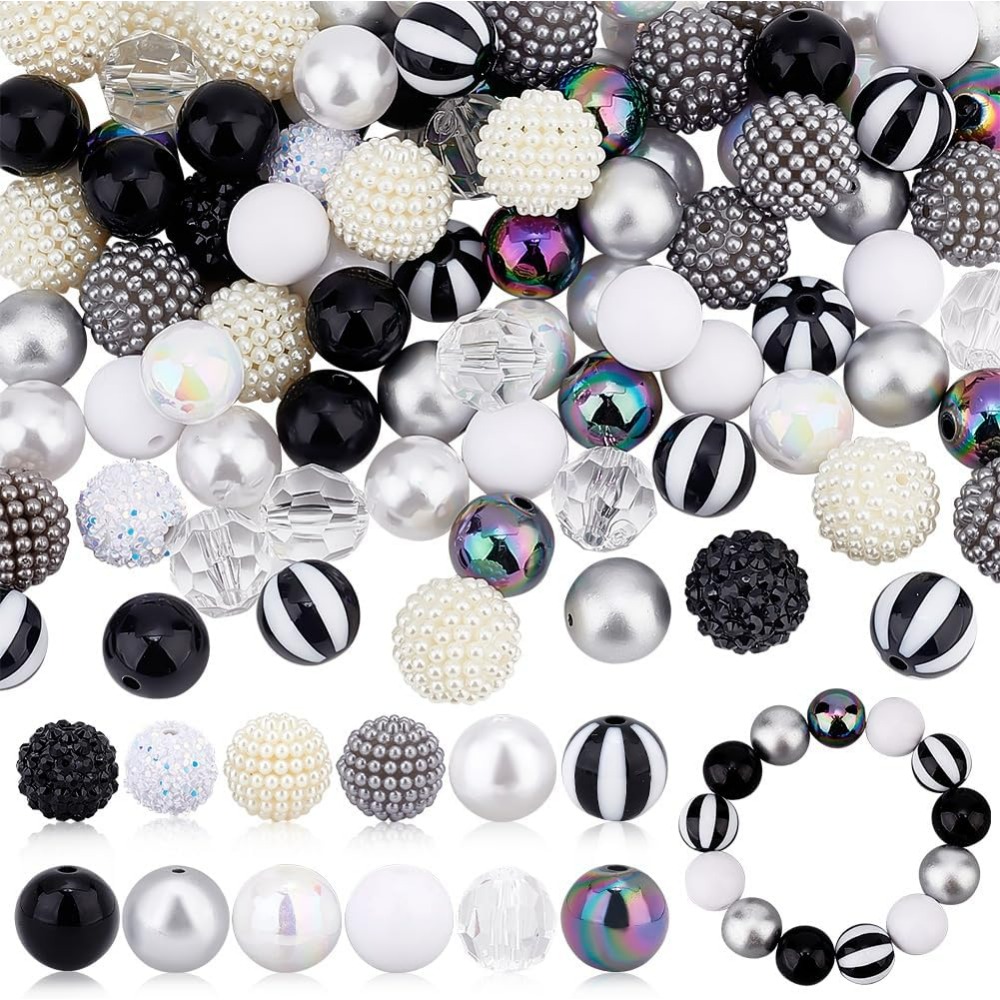106pcs Chunky Beads 12 Styles  - Crafting Resin review and price