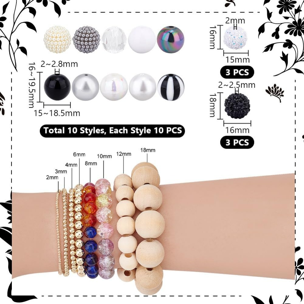 106pcs Chunky Beads 12 Styles  - Crafting Resin review and price