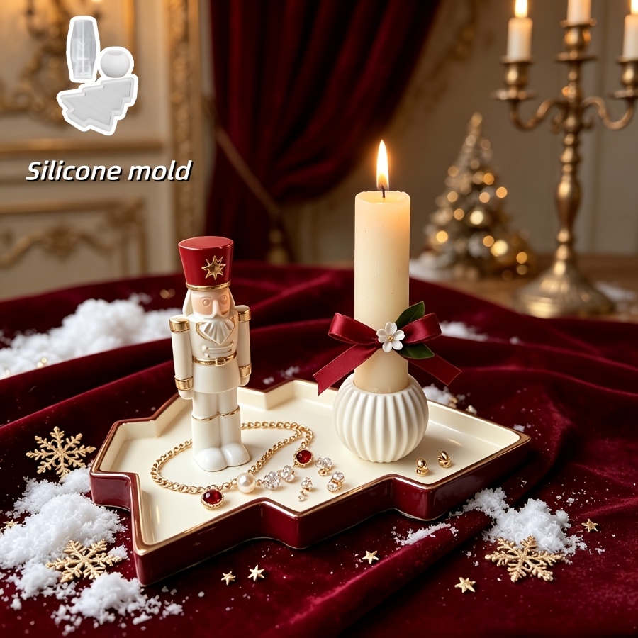3pcs Nutcracker Soldier Spheri - Silicone Mold Tray review and price