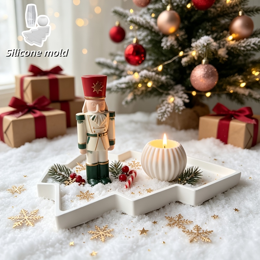 3pcs Nutcracker Soldier Spheri - Silicone Mold Tray review and price