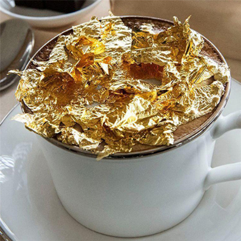 100 Pcs Sheets Pure 24K Gold F - Gold Foil Flakes review and price