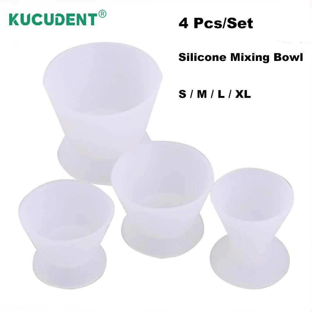 4Pcs/Set Dental Silicone Cup F - Mixing Cup Silicone review and price