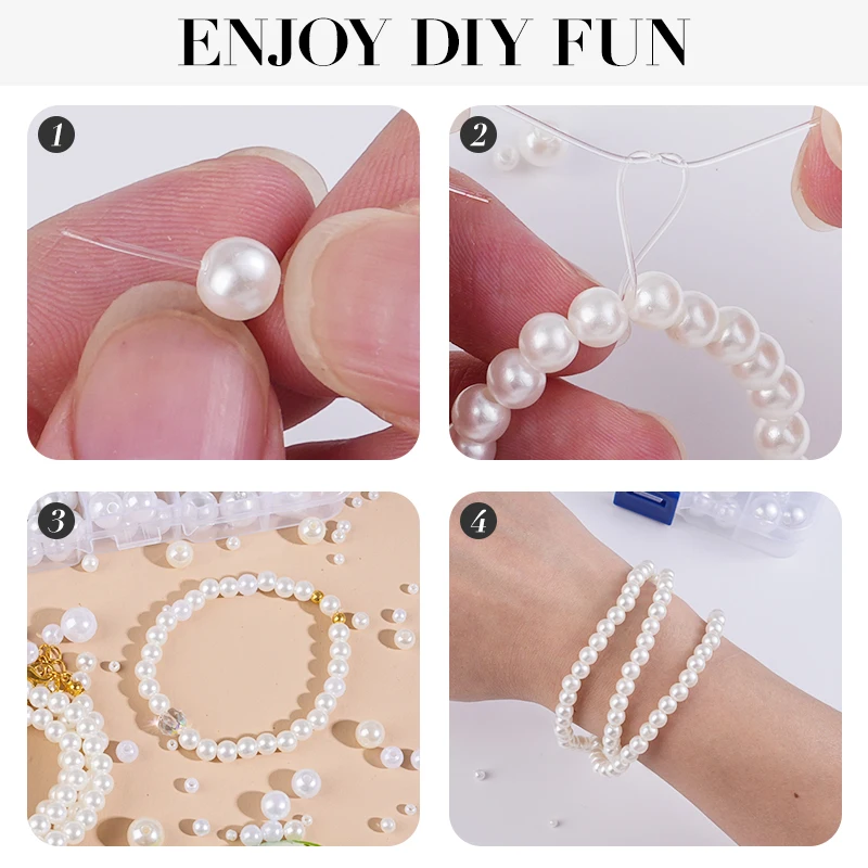 800pcs Artificial Faux Pearl R - Crafting Resin review and price