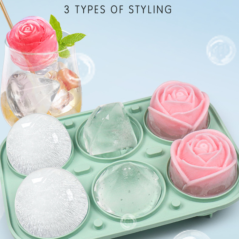 3D Rose Diamond Round Ice Cube - Coaster Mold Round review and price