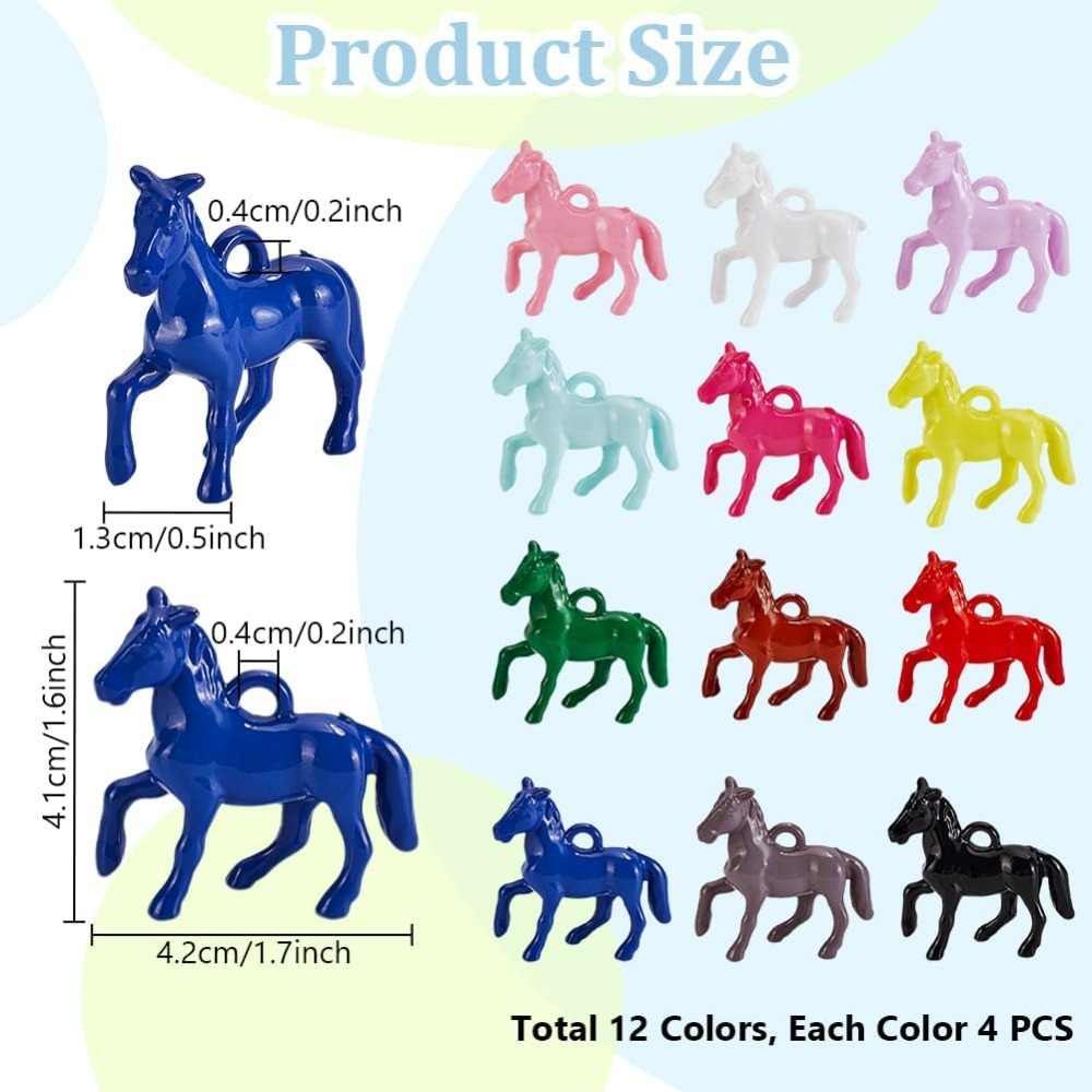 48pcs Opaque Acrylic Pendants  - Crafting Resin review and price