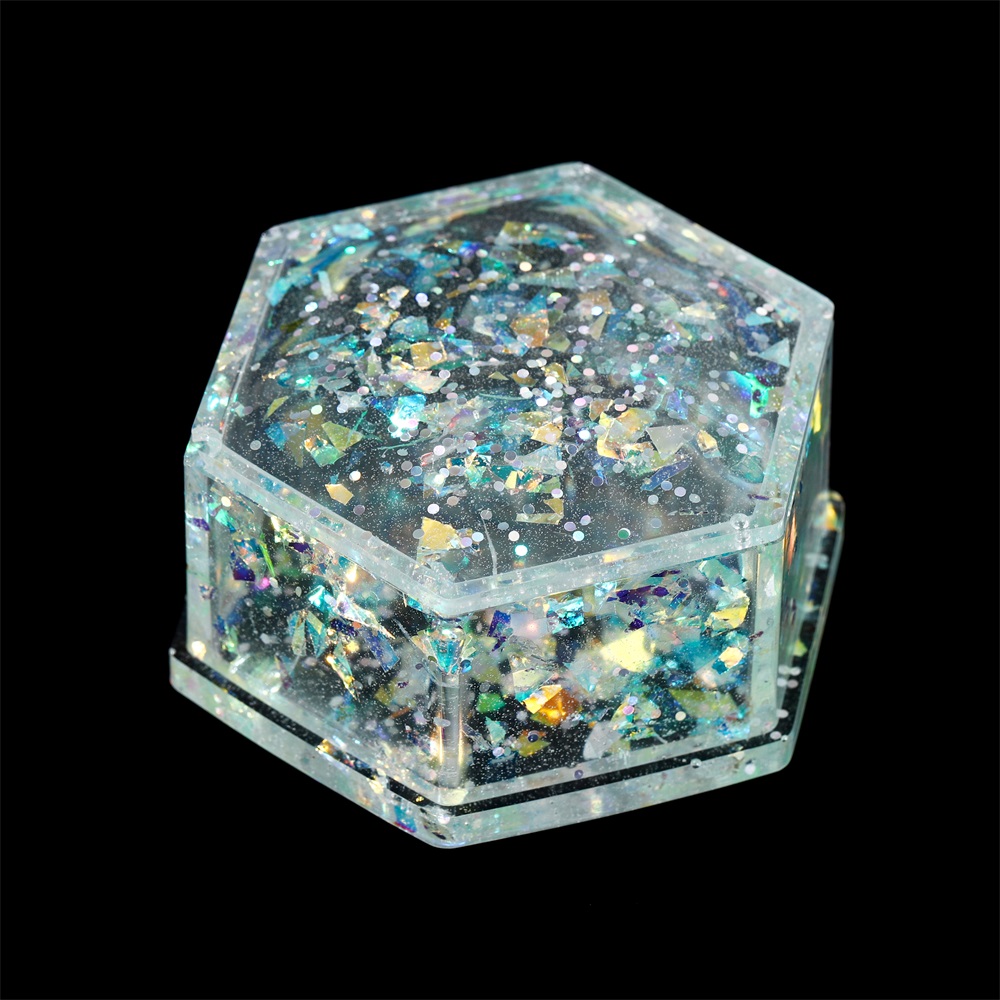 10g Irregular Shiny AB Mirror  - Gold Foil Flakes review and price