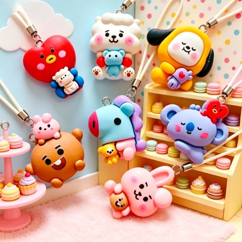 7pcs BT21 Resin Cartoon Charm  - Crafting Resin review and price