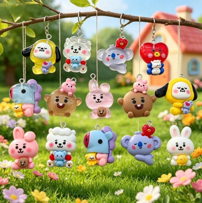 7pcs BT21 Resin Cartoon Charm  - Crafting Resin review and price