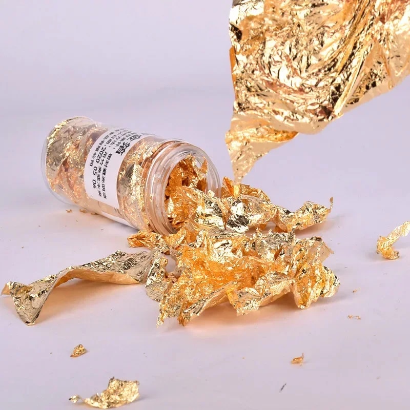 2g/1g Metallic Foil Flakes Gol - Gold Foil Flakes review and price