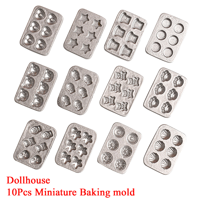 10pcs Doll House Miniature Min - Silicone Mold Tray review and price