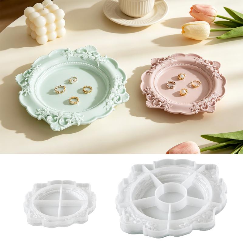 1Pcs Vintage Baroque Relief Si - Silicone Mold Tray review and price