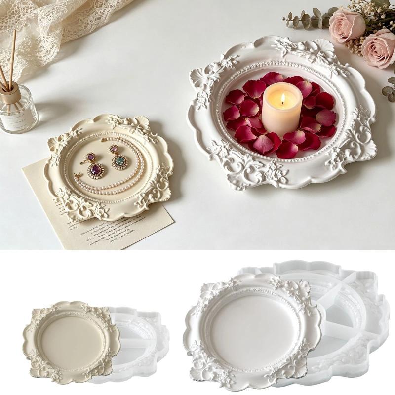 1Pcs Vintage Baroque Relief Si - Silicone Mold Tray review and price