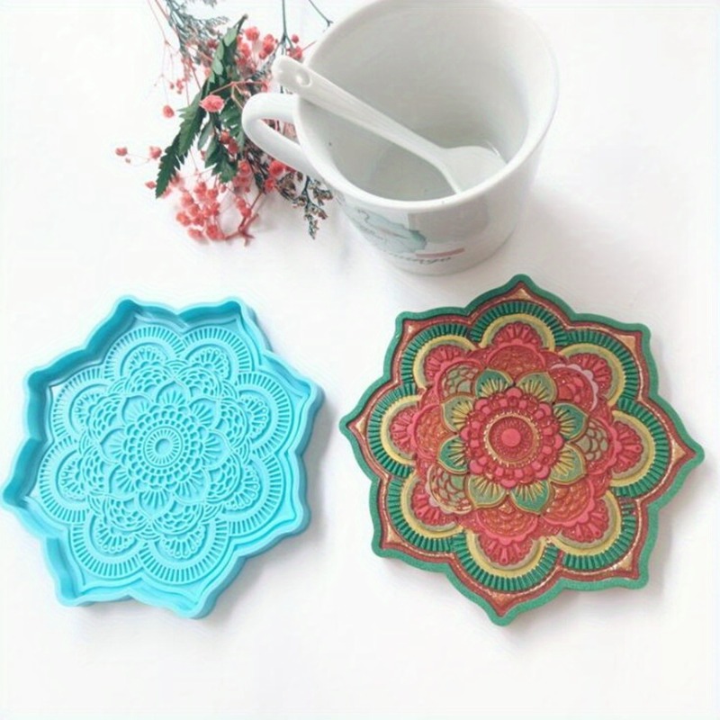 Mandala Coaster Silicone Mold  - Coaster Mold Round review and price