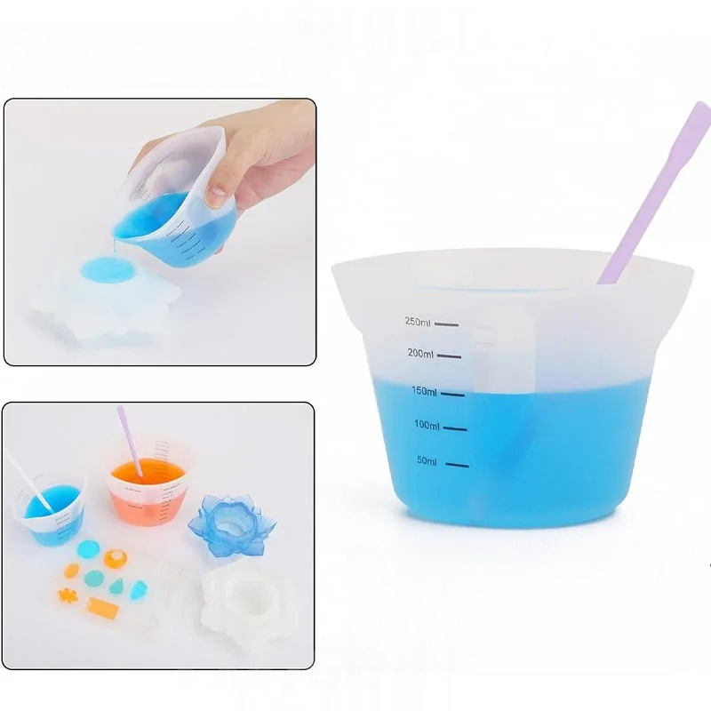 1pc Creative Simple 500ml /250 - Mixing Cup Silicone review and price